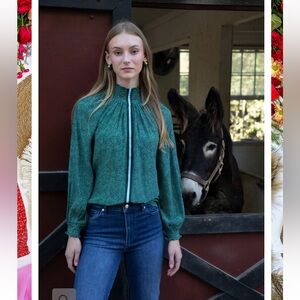 Rungolee Brooklyn silk blouse as is